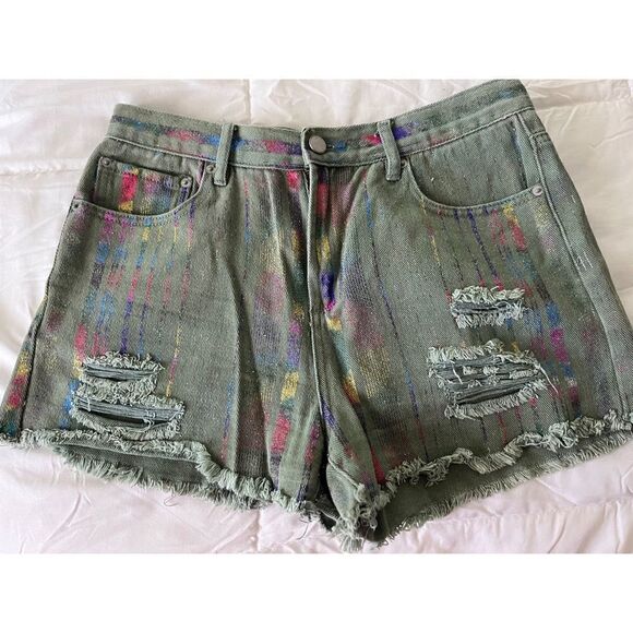 blue revival Pants - Blue Revival denim shorts